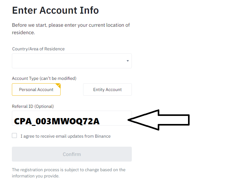 Binance referral code malaysia