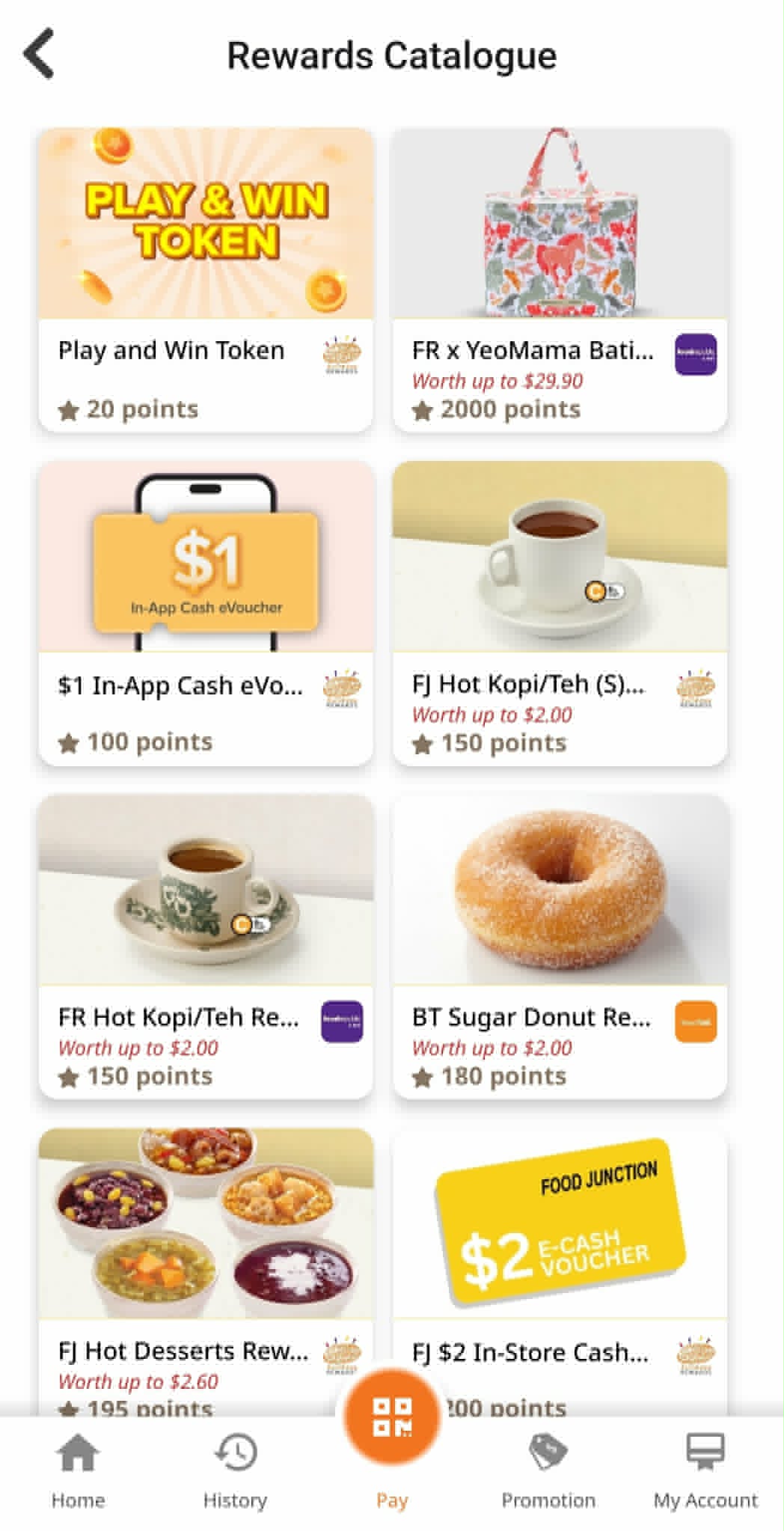 BreadTalk Group Rewards rewards catalogue