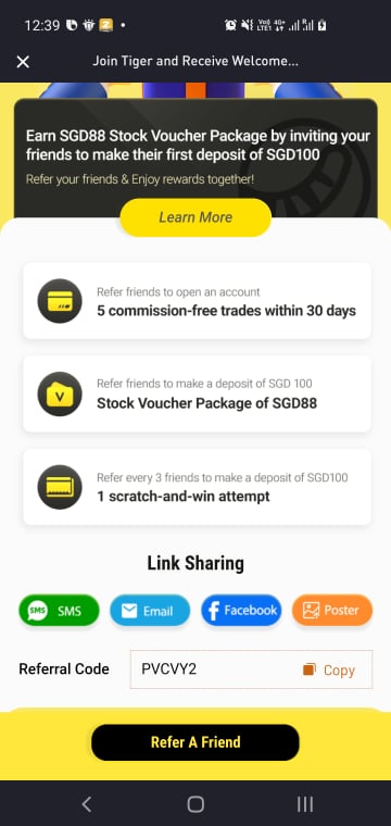 Tiger Trade referral code